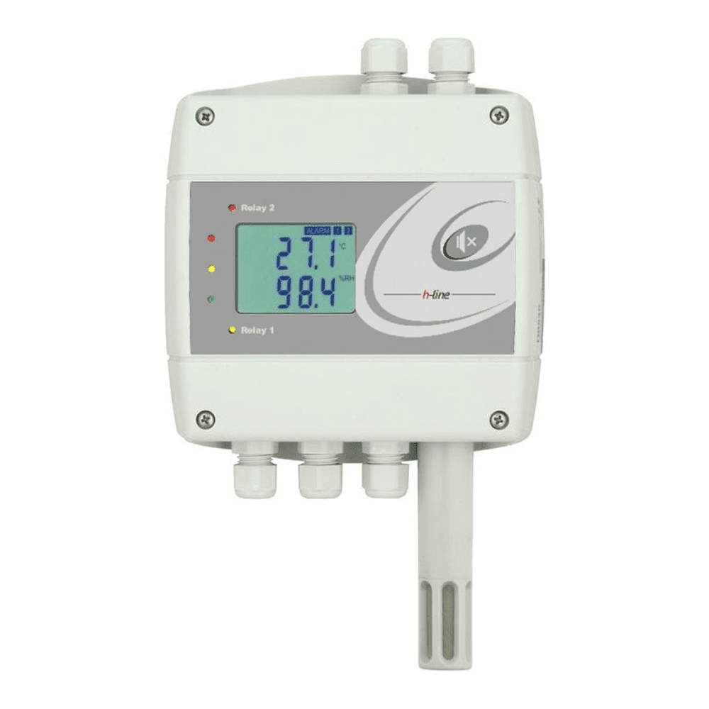 STR-102 Temperatuur en  RV regelaar met 75mm voeler en 2x relais uitgang