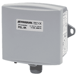 Differential pressure transmitter for air handling series PEL8K