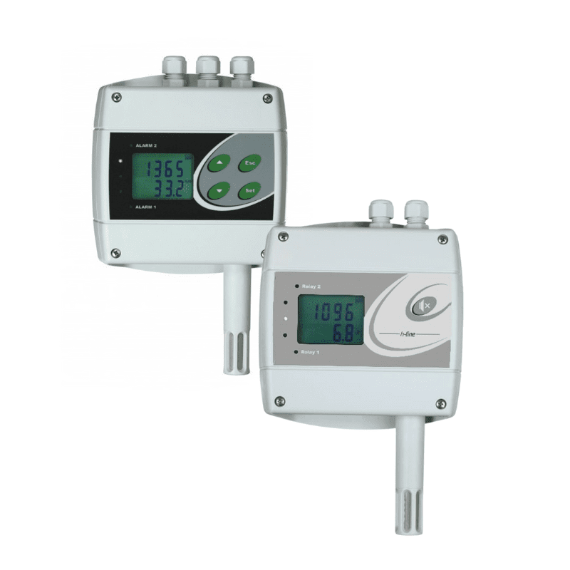 AT-VLS-102 Multifunctionele CO2, temperatuur en RV sensor en regelaar met relaisuitgangen