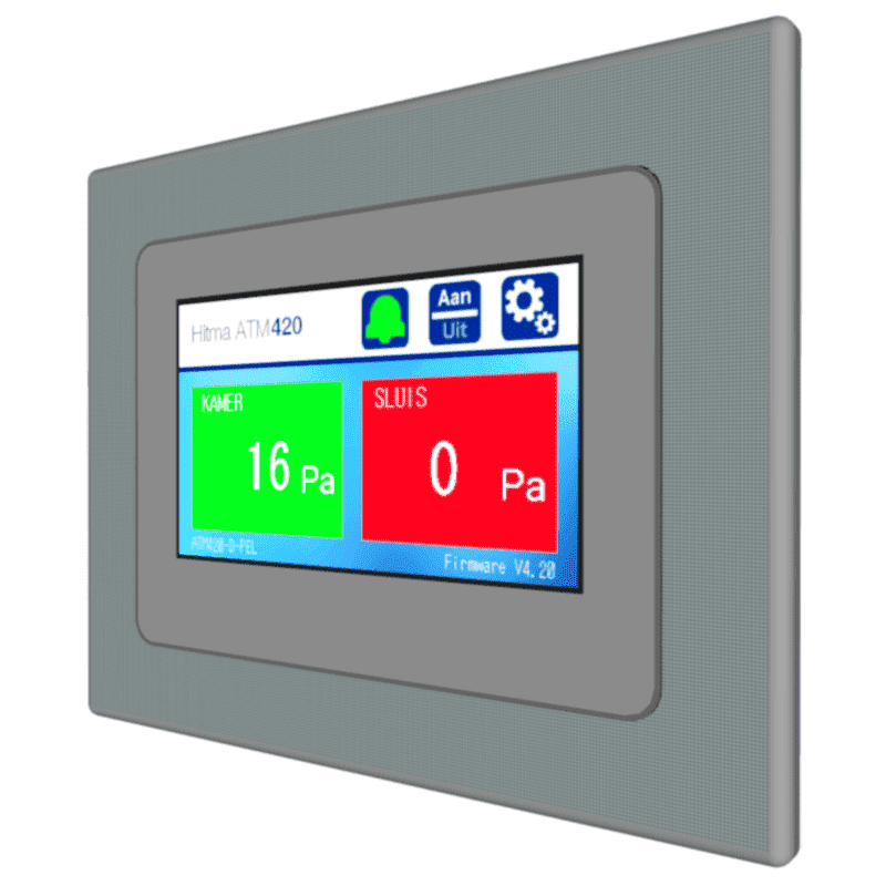 Hitma touchscreen room pressure monitor series ATM420