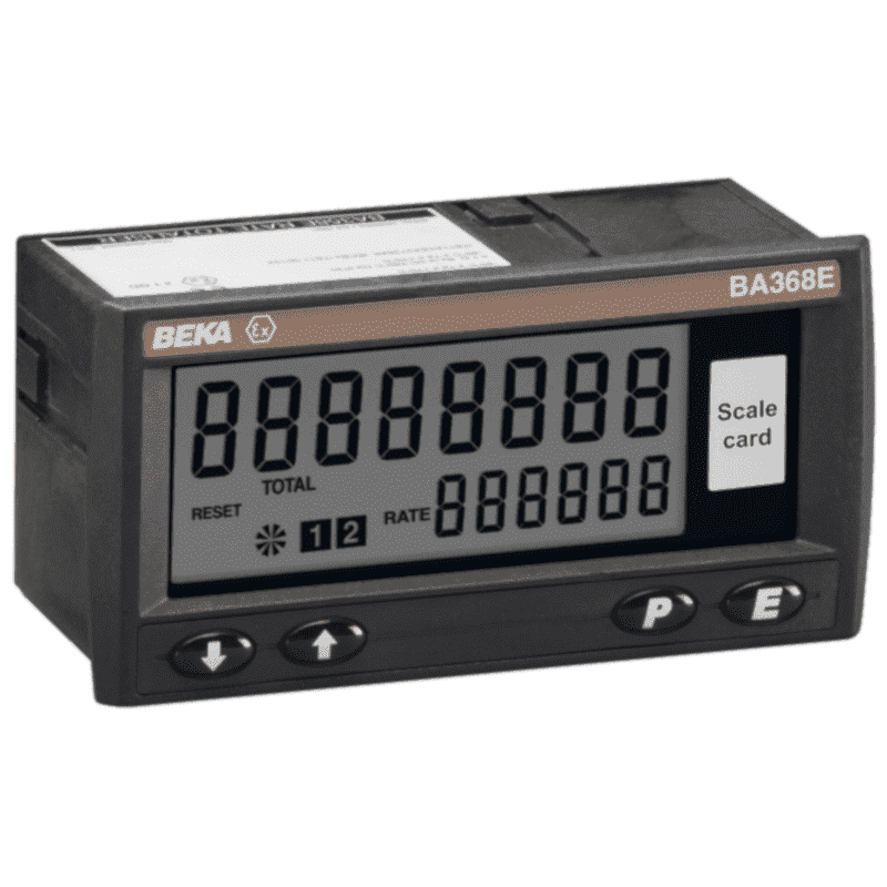 Beka panel totaliser ATEX externally powerd series BA338E
