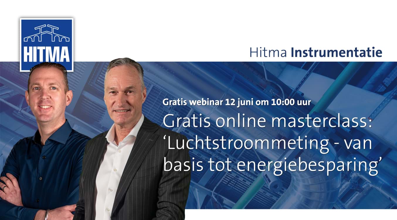 Gratis online masterclass: ‘Luchtstroommeting - van basis tot energiebesparing’
