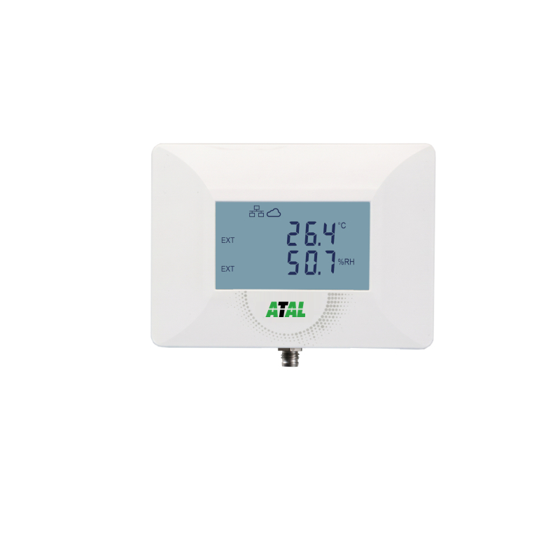 ATE-1U Ethernet monitoring unit with universal input for temperature, RH or CO2 sensor